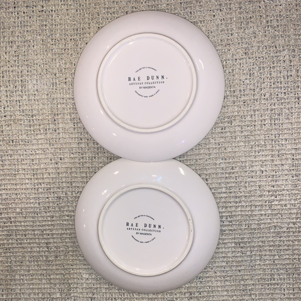 Rae Dunn USA snack plates qty 2 final price!! - Picture 2 of 2